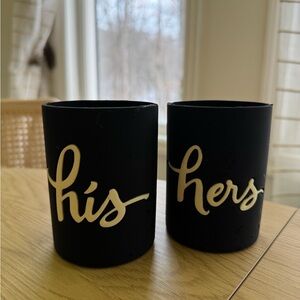 Kate Spade His & Hers koozies